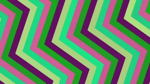Colorful Chevron Pattern Background with Green, Purple, and Pink Stock Footage 331724047