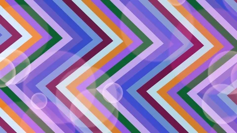 Colorful Chevron Pattern with Bokeh Overlay Stock Footage 331929442
