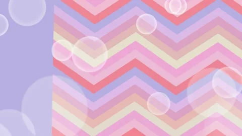Colorful Chevron Pattern with Bubbles Background. Stock-Footage 329927965
