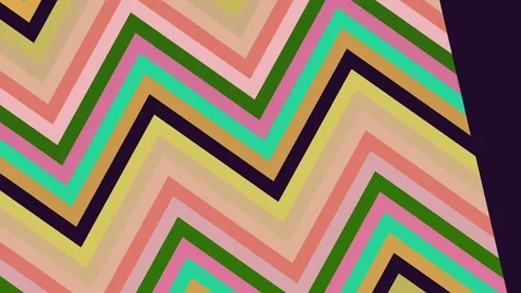 Colorful Chevron Pattern on Fabric Background. Stock Footage 329483845