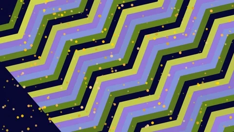 Colorful Chevron Pattern with Gold Dots Stock Footage 331929447