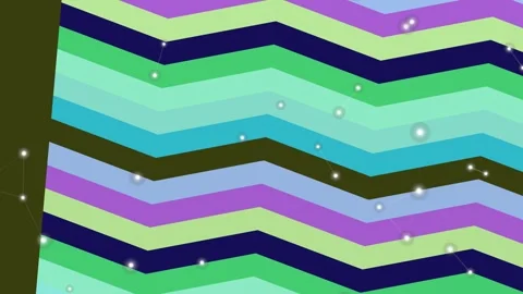 Colorful Chevron Pattern with Sparkling Lights. Stock Footage 329483800