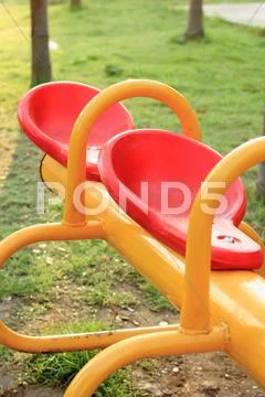 Colorful children playground Stock Photos