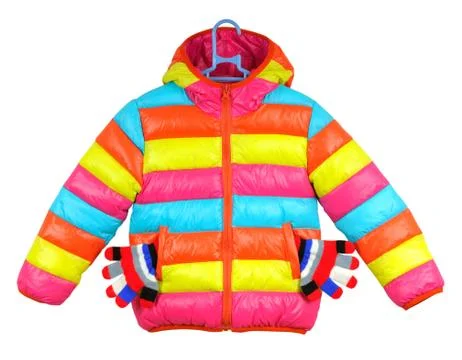 Colorful children's jacket Stock Photos