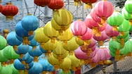 Colorful Chinese Lantern Lamp Stock Footage