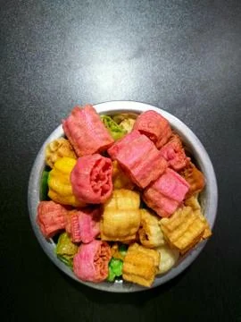 Colorful chips 스톡 사진