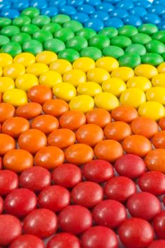 Colorful chocolate candy Stock Photos