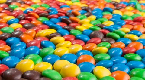 Colorful chocolate candy Stock Photos
