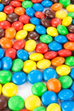 Colorful chocolate candy Stock Photos