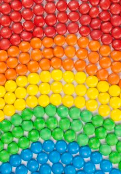 Colorful chocolate candy Stock Photos