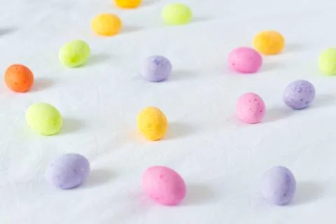 Colorful chocolate easter eggs Stock Photos