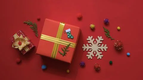 A colorful Christmas composition Stock Photos