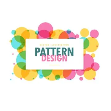 Colorful circle frame design background Stock Illustration