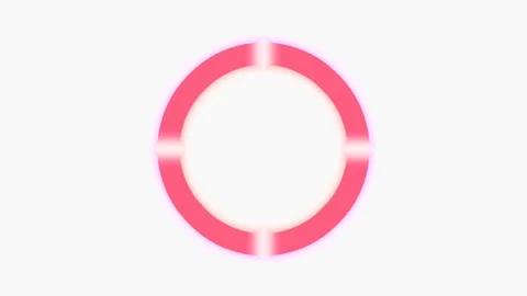Colorful circle frame on a white background, colorful cube patterns Video stock 132593222