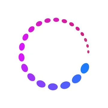 Colorful circle loader icon. Symbol of reload, refresh, loading, recycle and Stock Illustration