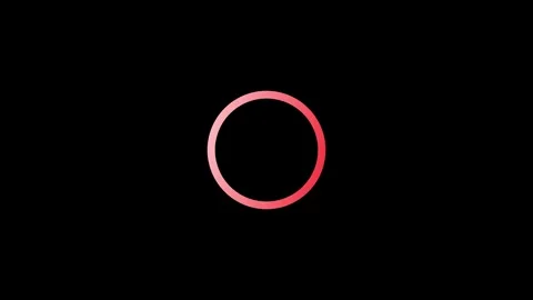 Colorful Circle Loading Bar Icon on Black Background – Motion Graphic Stock Footage 283987004