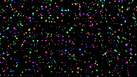 Colorful circle particles, rays of light shining light sparkles Stock Footage 223374002