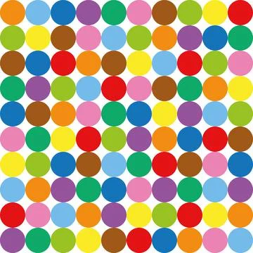 Colorful Circle Pattern Background Hundred Balls Stock Illustration