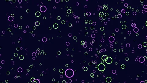 Colorful circle pattern on black background Stock-Footage 275590665
