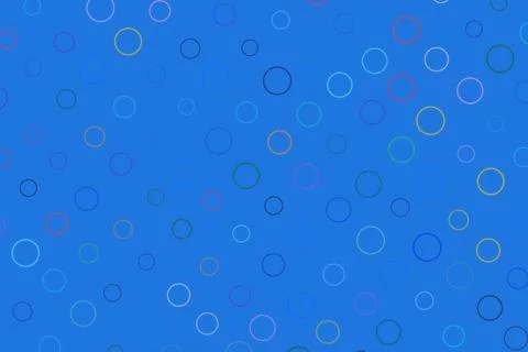 Colorful circle pattern on blue background for design Stock Photos
