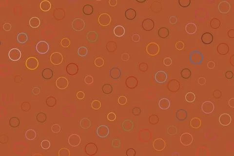 Colorful circle pattern on brown background for design Stock Photos