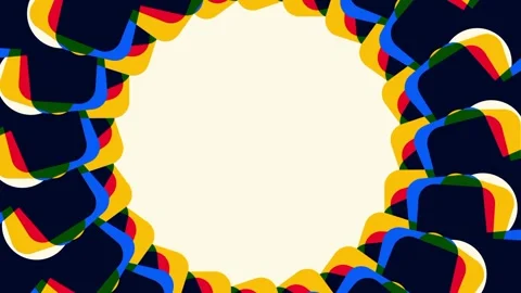 Colorful Circle Pattern Stock Footage 346803453
