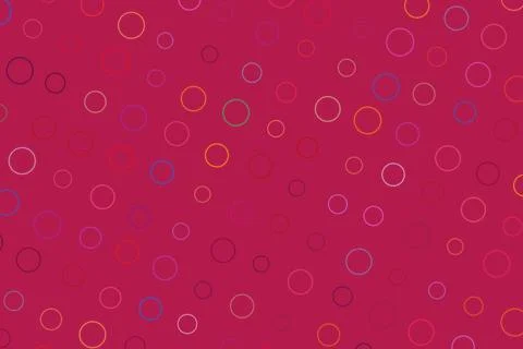 Colorful circle pattern on a pink background Stock Photos