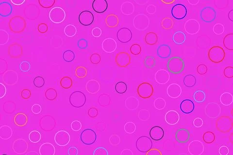 Colorful circle pattern on pink background with gradient Stock Photos