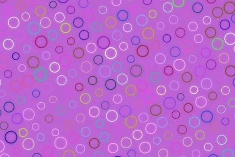 Colorful circle pattern on purple background Illustrazione stock