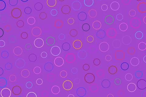 Colorful circle pattern on purple background for design Stock Photos