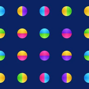 Colorful of circle pattern texture background in gradient style on dark backg イラスト素材