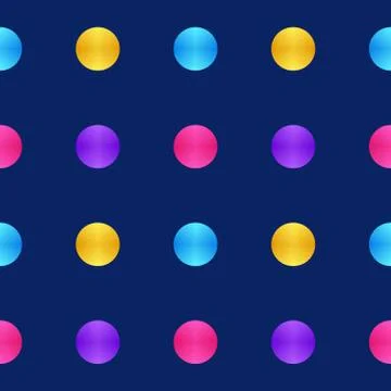 Colorful of circle pattern texture background in gradient style on dark backg イラスト素材