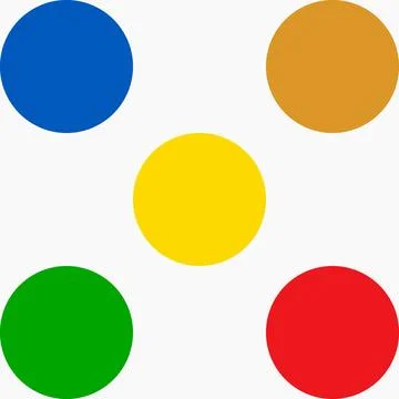 Colorful circle pattern on white background, perfect for textiles, wallpapers Stock Illustration