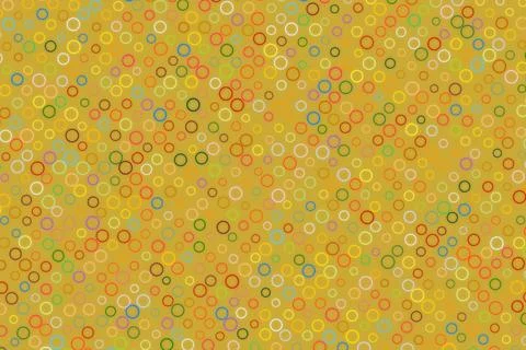 Colorful circle pattern with yellow background Stock Photos