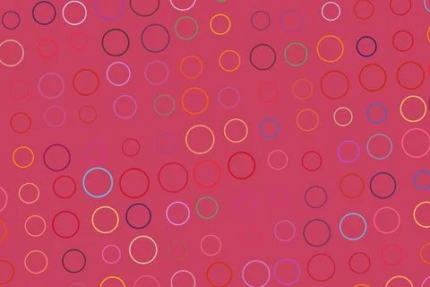 Colorful circle patterns on pink background for design Stock Photos