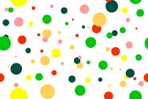 Colorful circle seamless pattern. イラスト素材