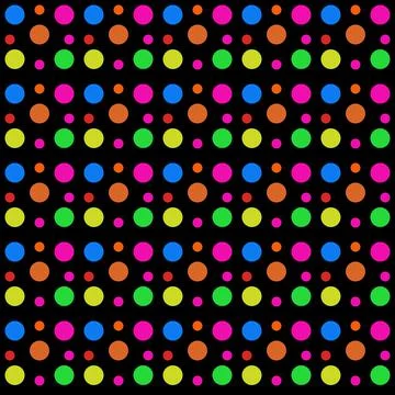 Colorful circle seamless pattern Stock Illustration