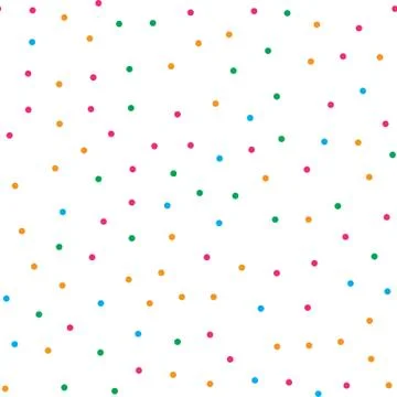 Colorful circle seamless pattern on white background Stock Illustration