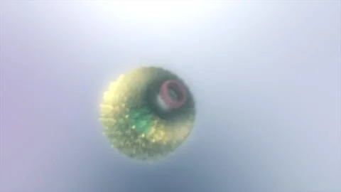 Colorful Circle Shape Lights Background Loop Stock Footage 201673995