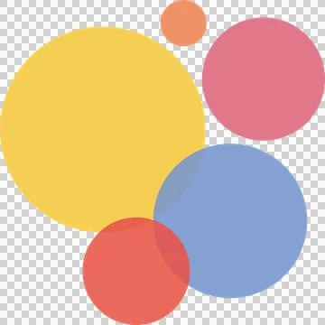 Colorful circle, Transparent (2) Illustrazione stock