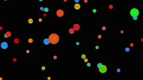 Colorful circles abstract background - 4k 30fps loop Stock Footage 44495209