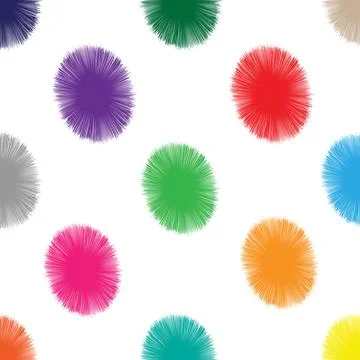 Colorful circles abstract pattern Stock Illustration