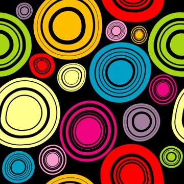 Colorful circles background Stock Illustration