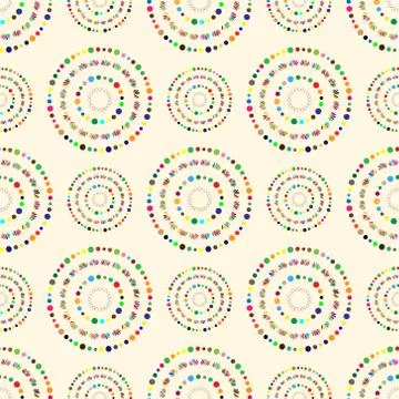 Colorful circles background, vector illustration Stock Illustration