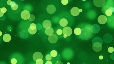 Colorful circles, bokeh effect. Abstract floating particles, lights background Stock Footage 166896170