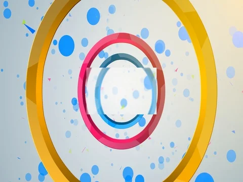 Colorful Circles with Bokehs 動画素材 73617507