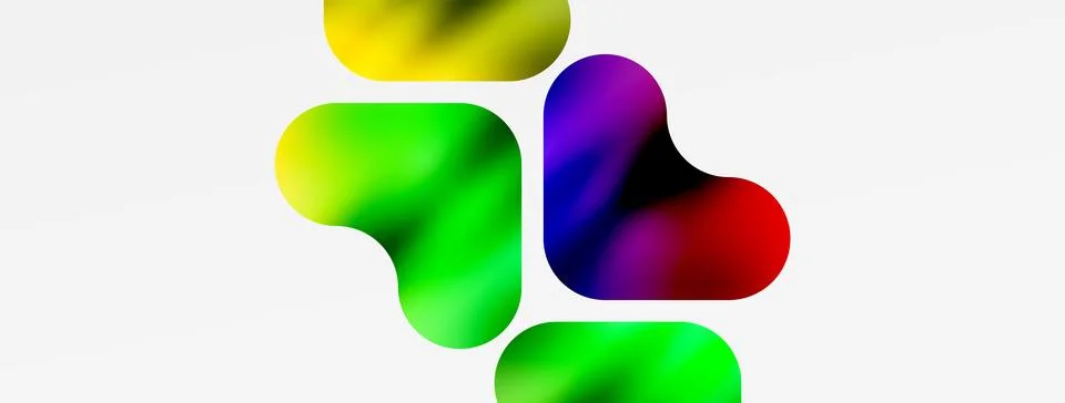 Colorful circles create a vibrant pattern on a white canvas Stock Illustration