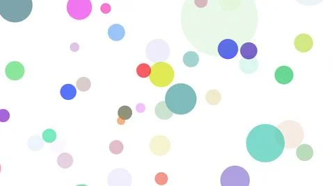 Colorful circles, different sizes, blurry, festive mood, joy, spring. イラスト素材