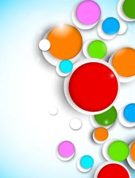 Colorful circles Stock Illustration