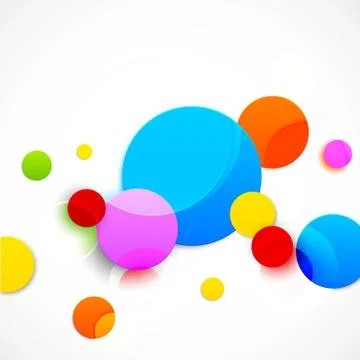 Colorful circles Stock Illustration